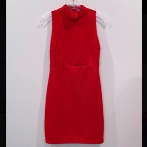 Red Peek-A-Boo Dress